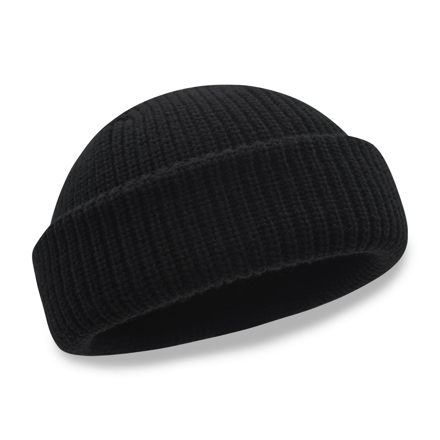 UPTOWN BLANKS 2563 black fisherman beanie
