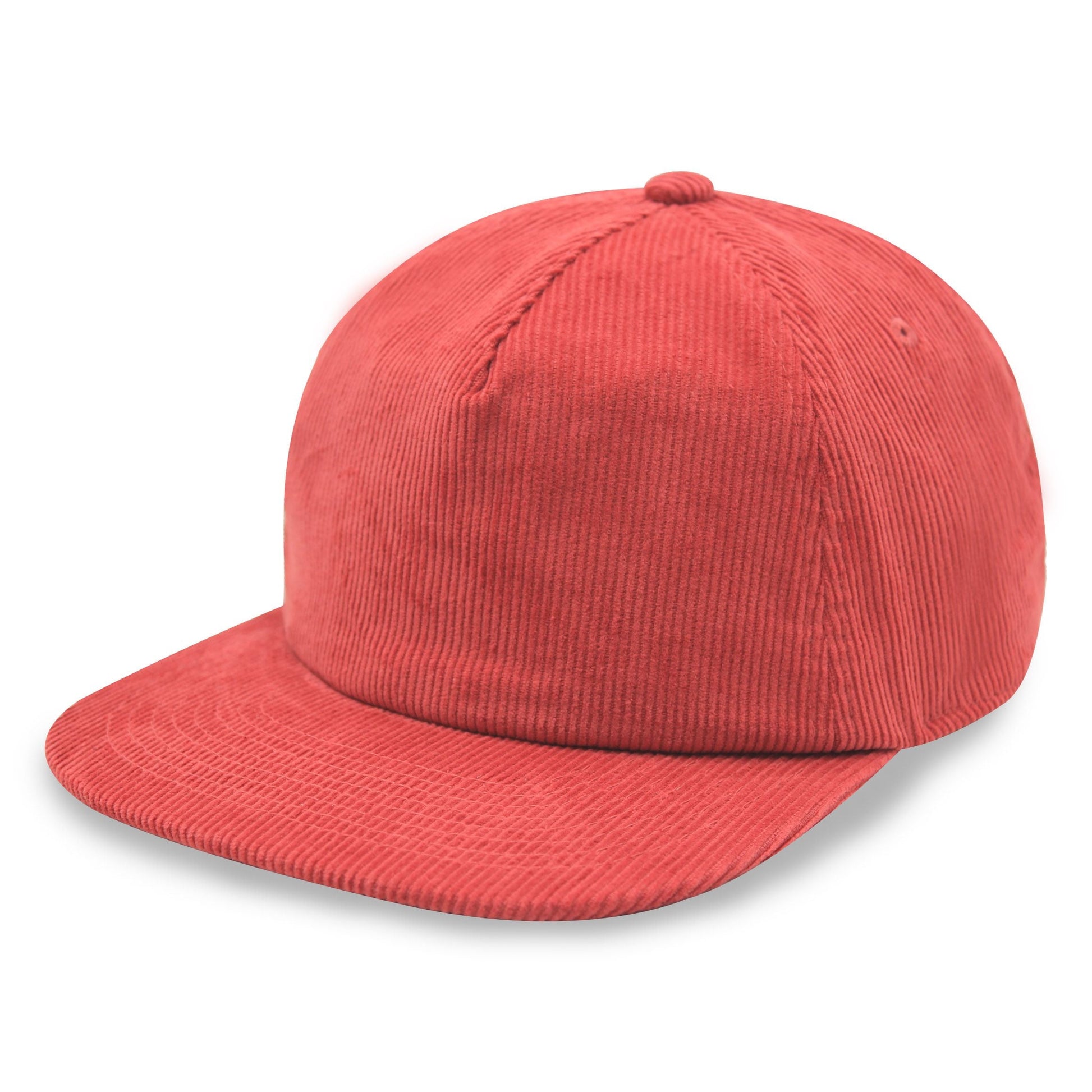 UPTOWN BLANKS 7528U burgundy corduroy snapback hat